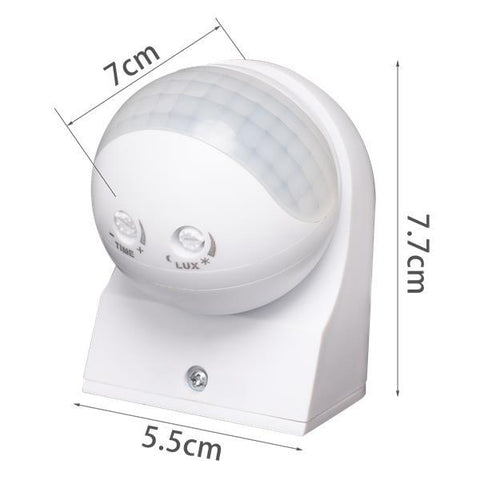 Sensor de movimiento infrarrojo 05(L70*W55*H77mm,Blanco,Surface-mounted, installation height 1.8-2.5m)