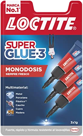 LOCTITE SUPER GLUE-3 MONODOSIS SIEMPRE FRESCO 3X1g