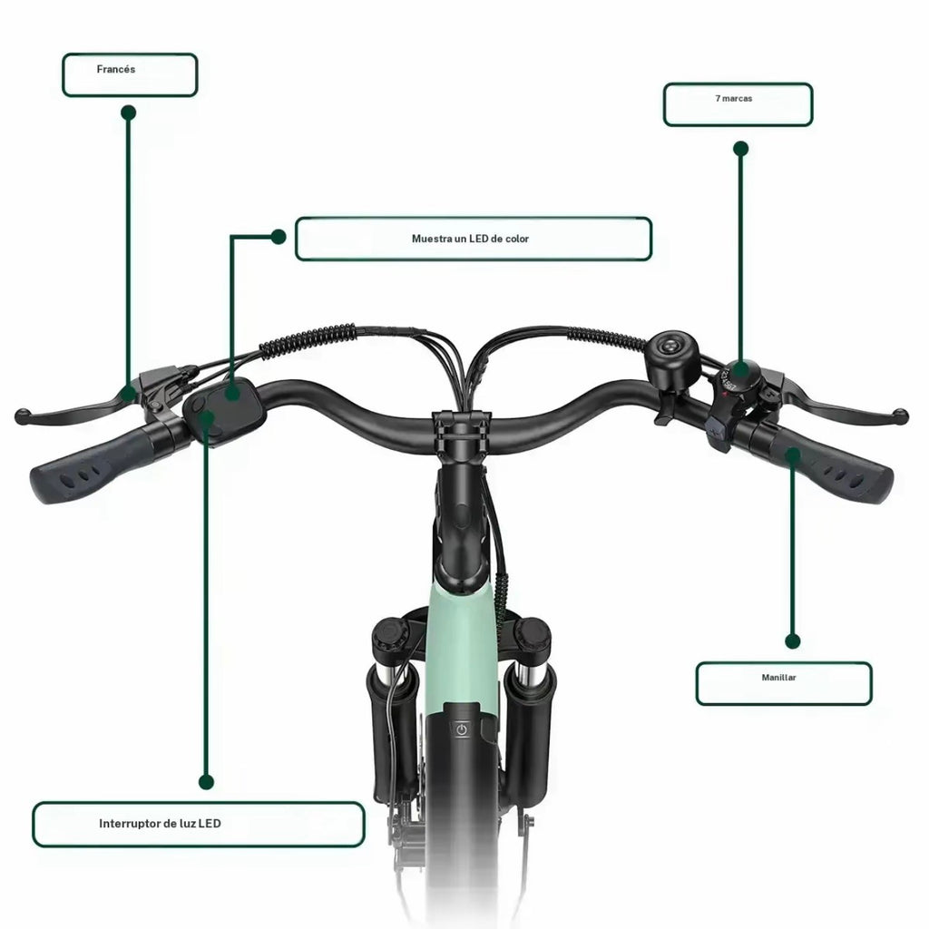 Bicicleta eléctrica para adultos HillMiles