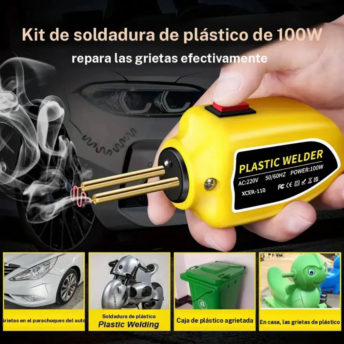 Máquina de soldar de plástico portátil200/1000PCS