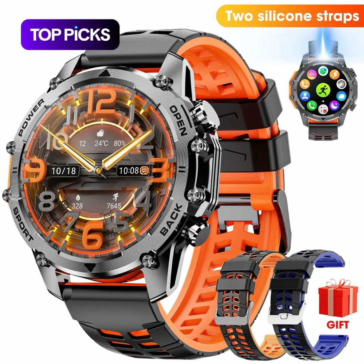 Reloj inteligente redondo