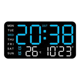 Reloj de pared digital grande con pantalla LED