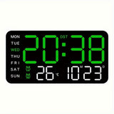 Reloj de pared digital grande con pantalla LED