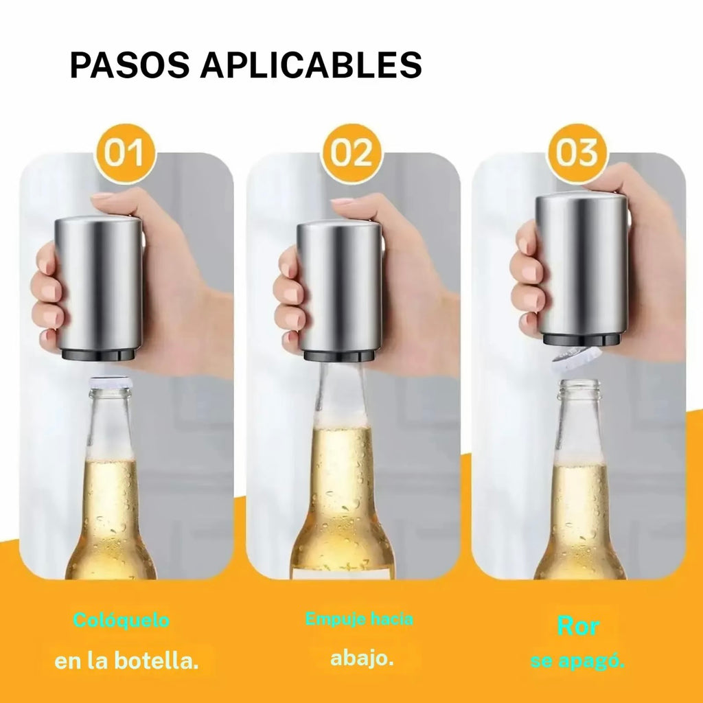 Abridor de botellas de acero inoxidable