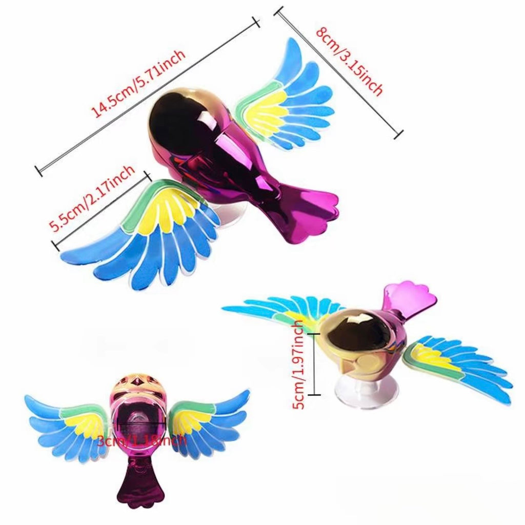 Pájaro adorno de coche con movimiento en la sala ￼