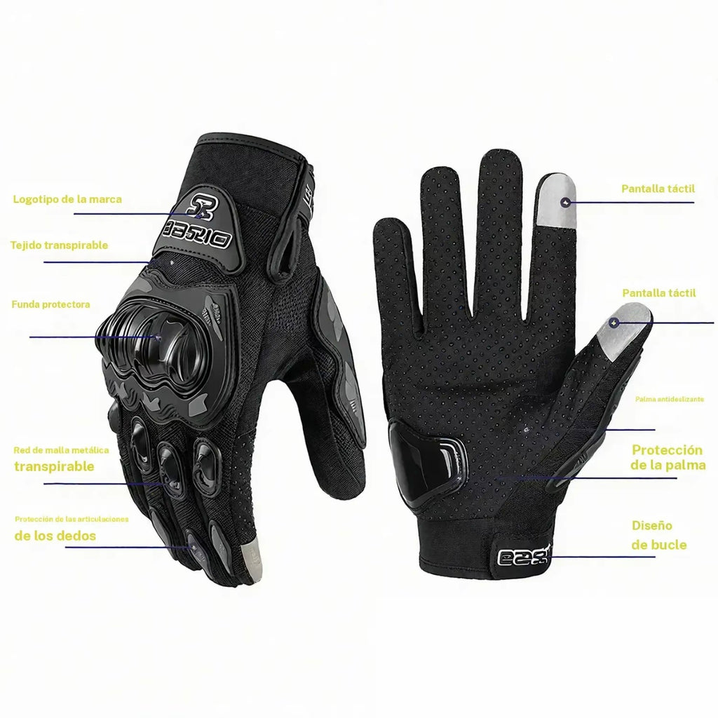 Guantes con protección ciclismo￼