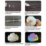 Luz led de fantasía "nube eléctrica" DIY