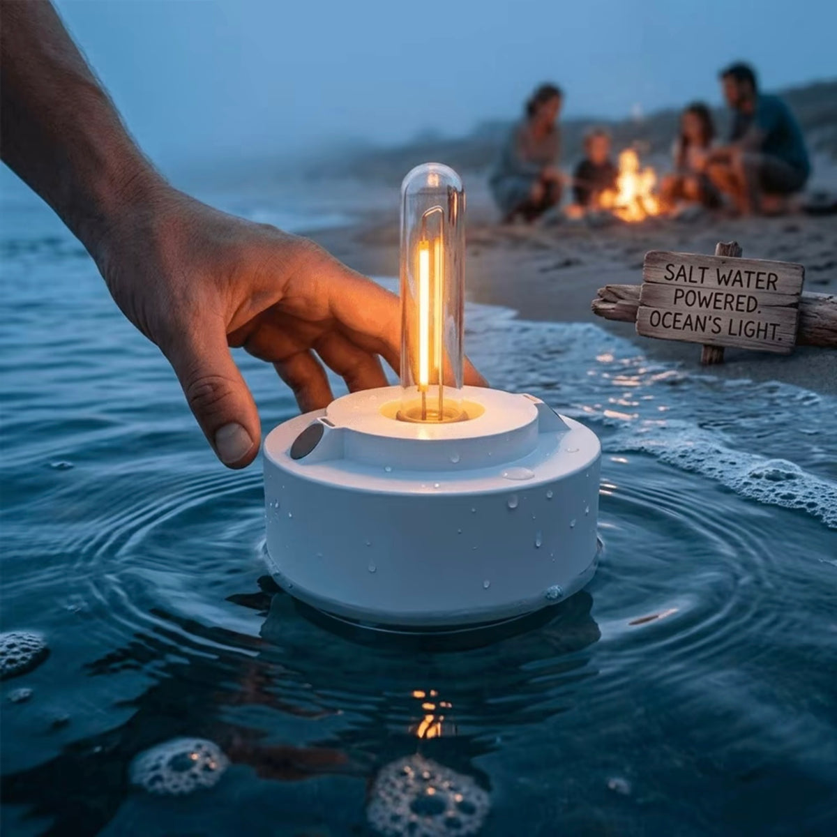 Lámpara de agua salada