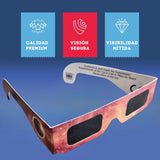 Gafas, eclipse solar, homologado y certificado ISO ￼