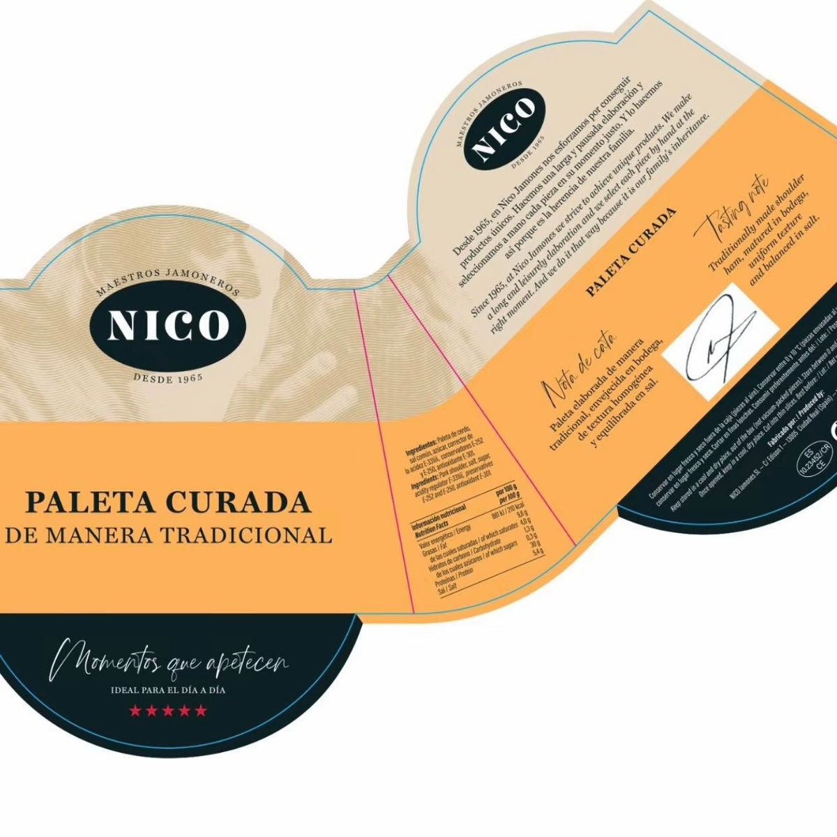 Pack paleta curada con kit jamonero