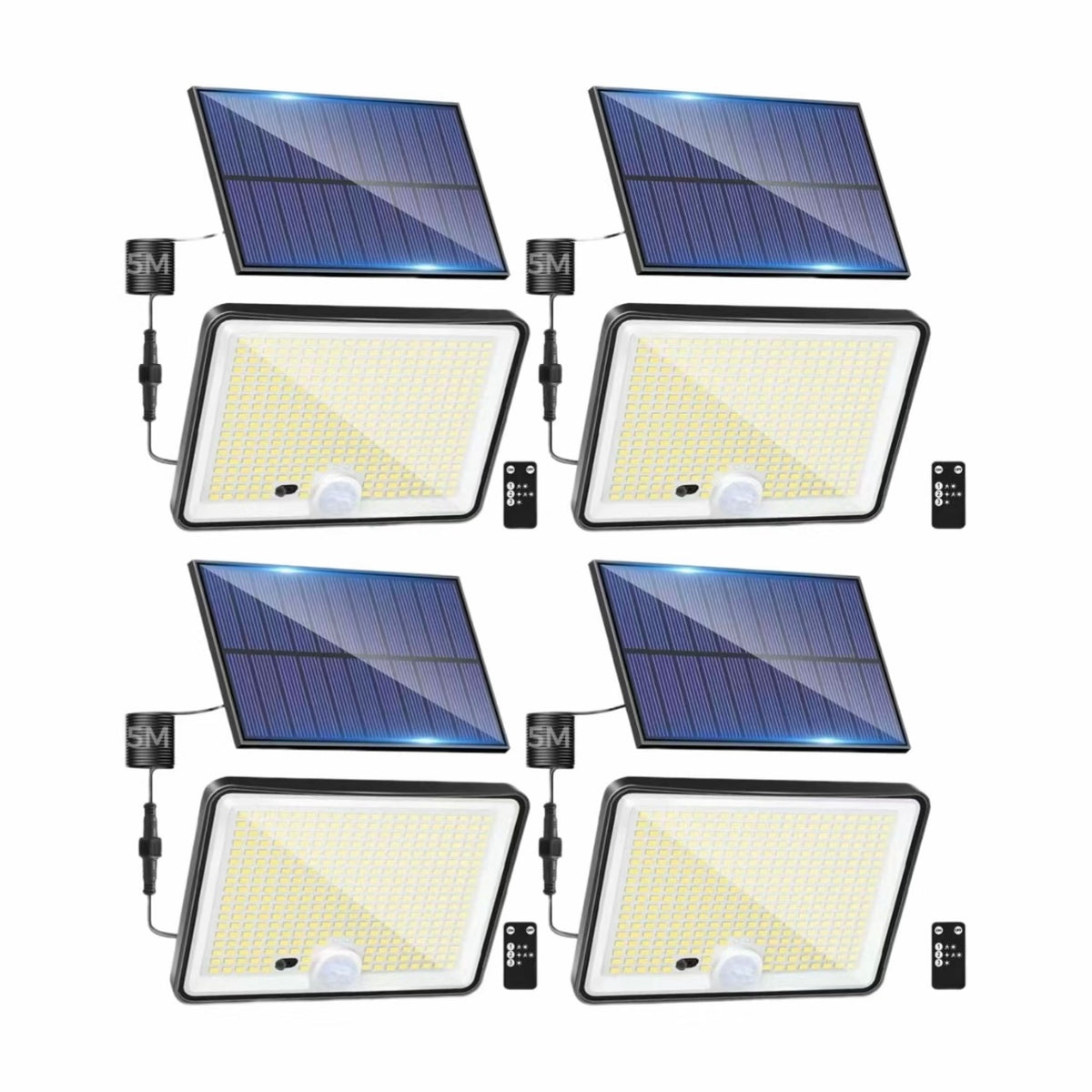 Luz led solar para exteriores con sensor