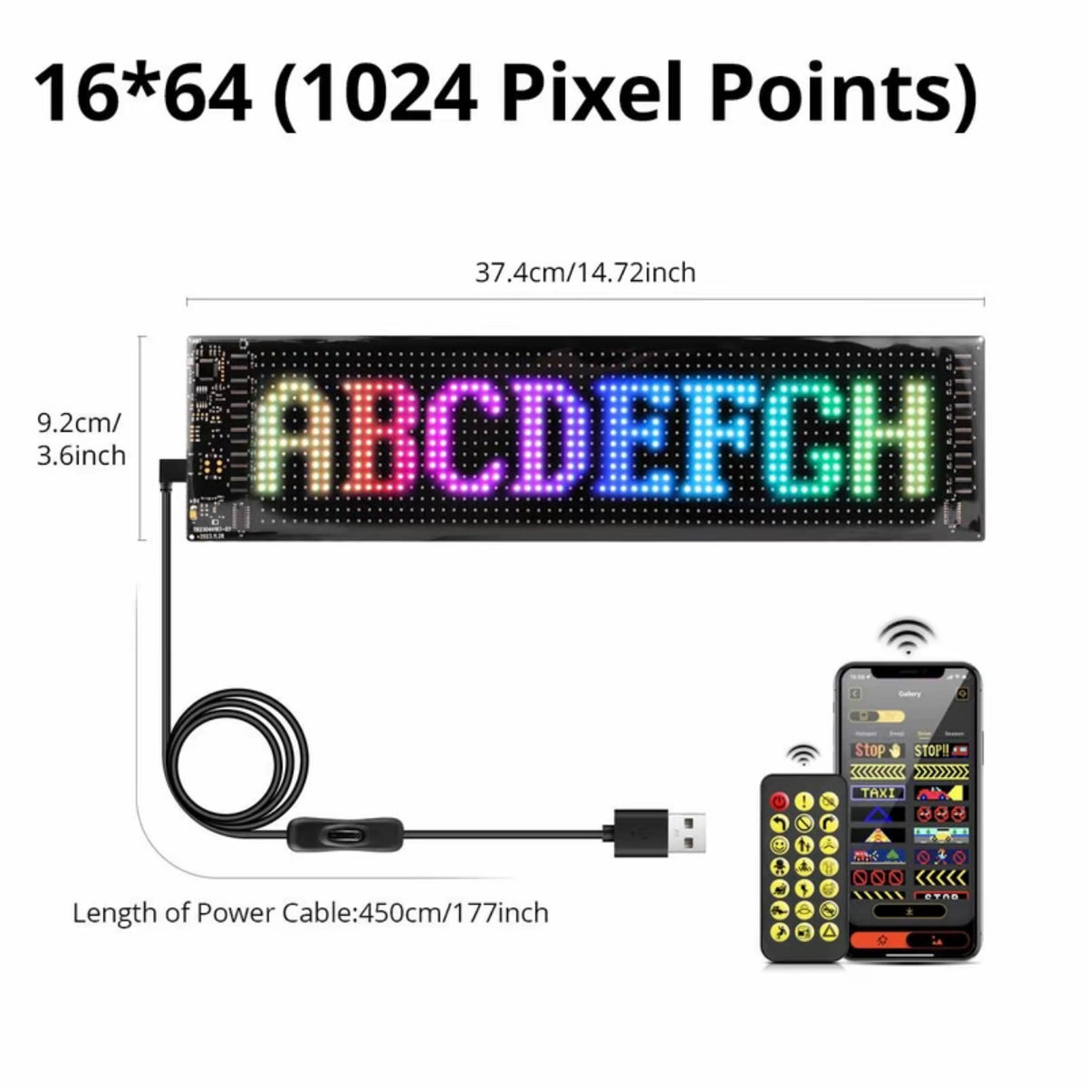 Pantalla de letras LED