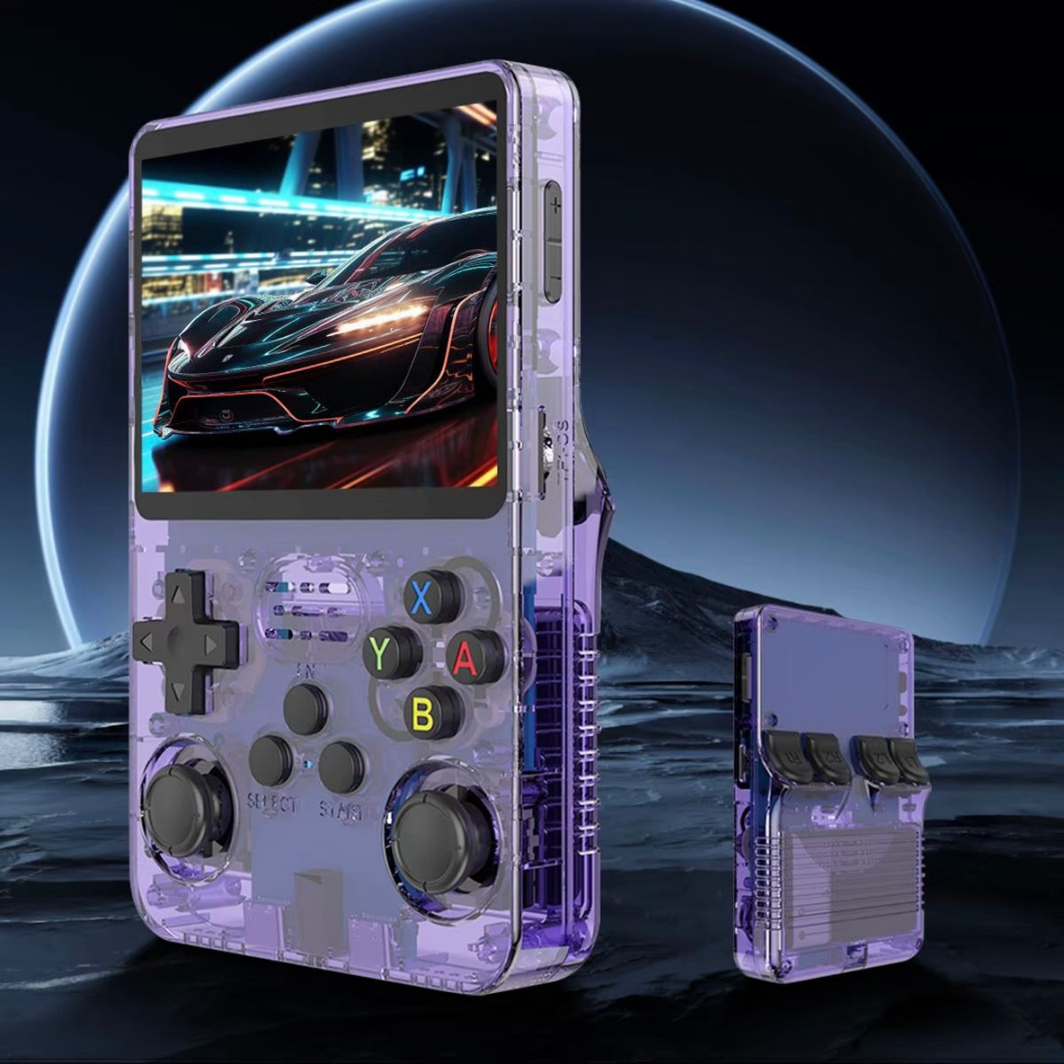 R36s Consola de juegos retro portátil, Pantalla a color HD,
