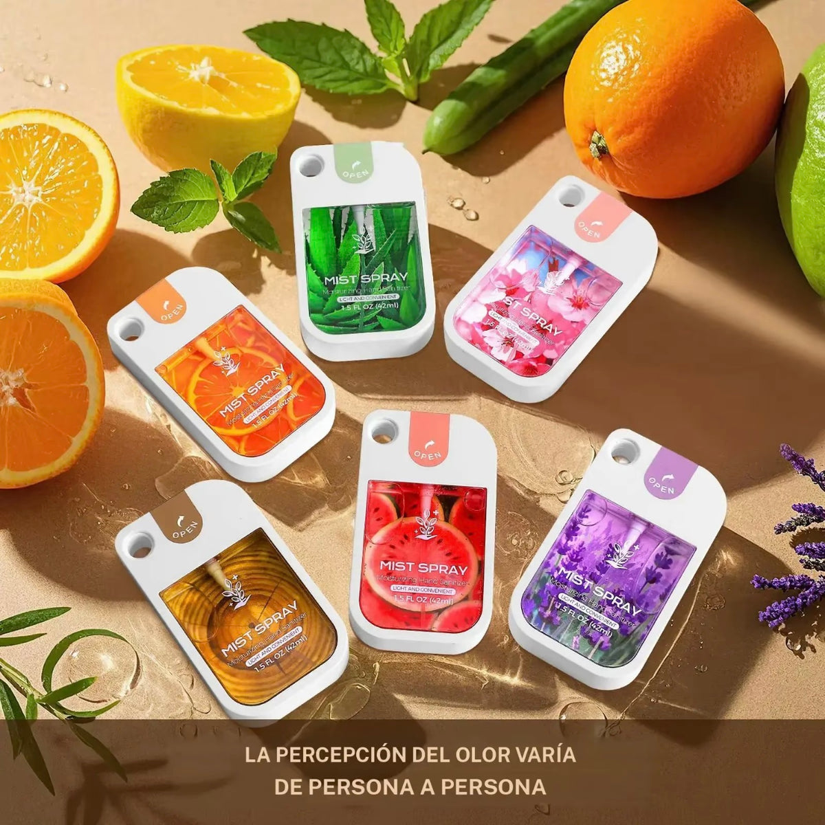 Colonia desinfectante de mano para viaje