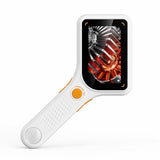 INSKAM Lupa de mano con luzlupa de lectura rectangular de 500X