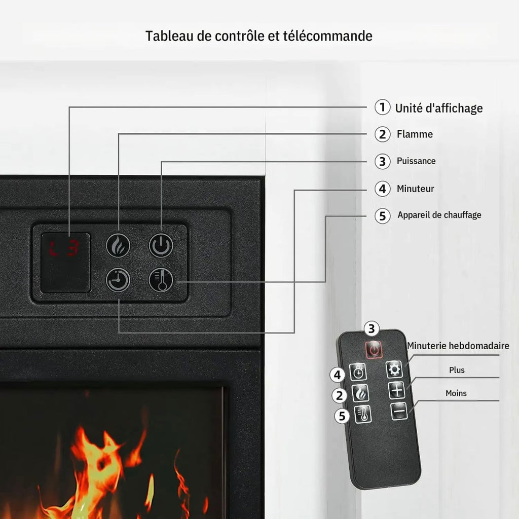 Chimenea eléctrica YITAHOME
