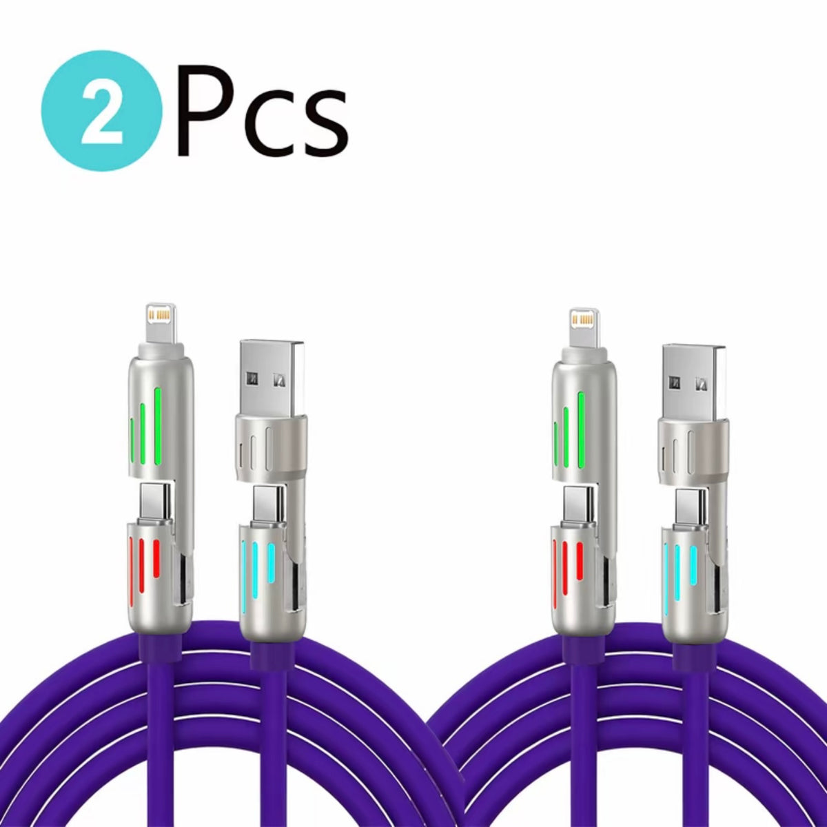 Cable usb tipo c a tipo c 4en1 de 240w