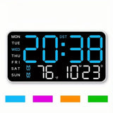 Reloj de pared digital grande con pantalla LED