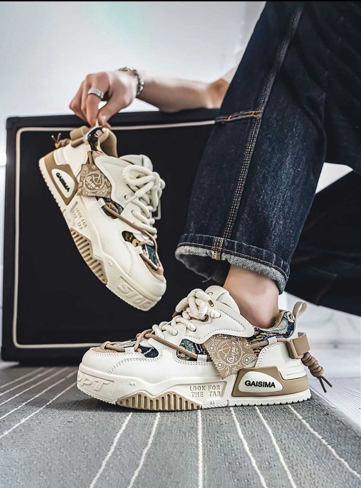 Zapatillas de hombre moderno para deporte, ￼￼