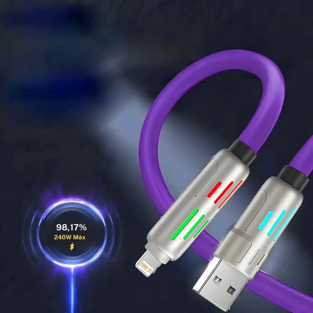 Cable usb tipo c a tipo c 4en1 de 240w