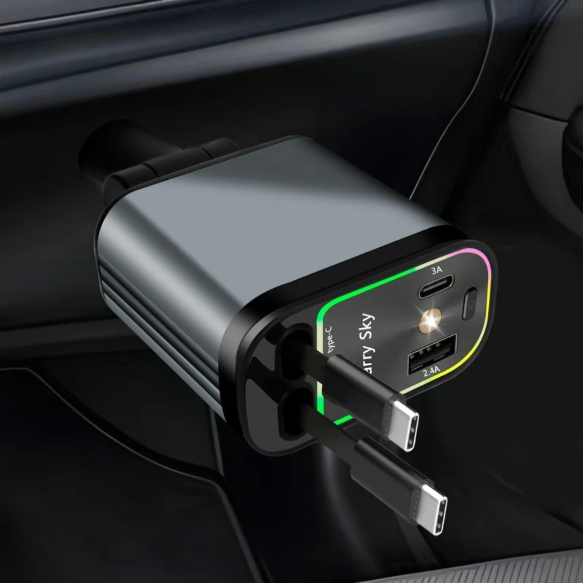 Cargador de coche para el móvil 4i1