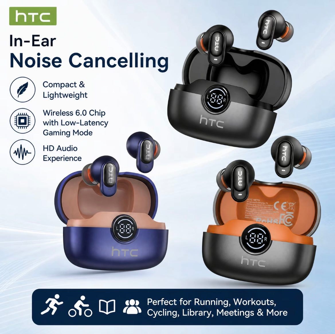 Auriculares Bluetooth HTC NE79
