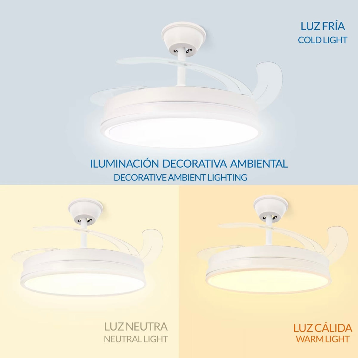 Ventilador de Techo Led