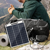 Panel solar flexible doble usb