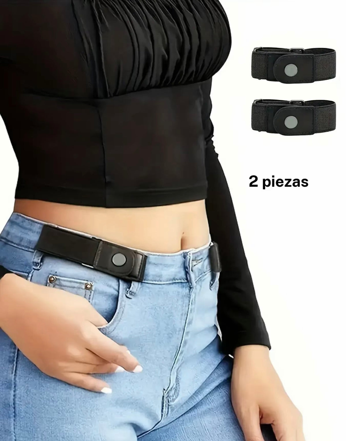 Mini cinturón con dos piezas ￼￼