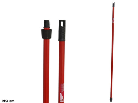 MANGO PLASTIFICADO 140CM CON ADAPTADOR ROJO