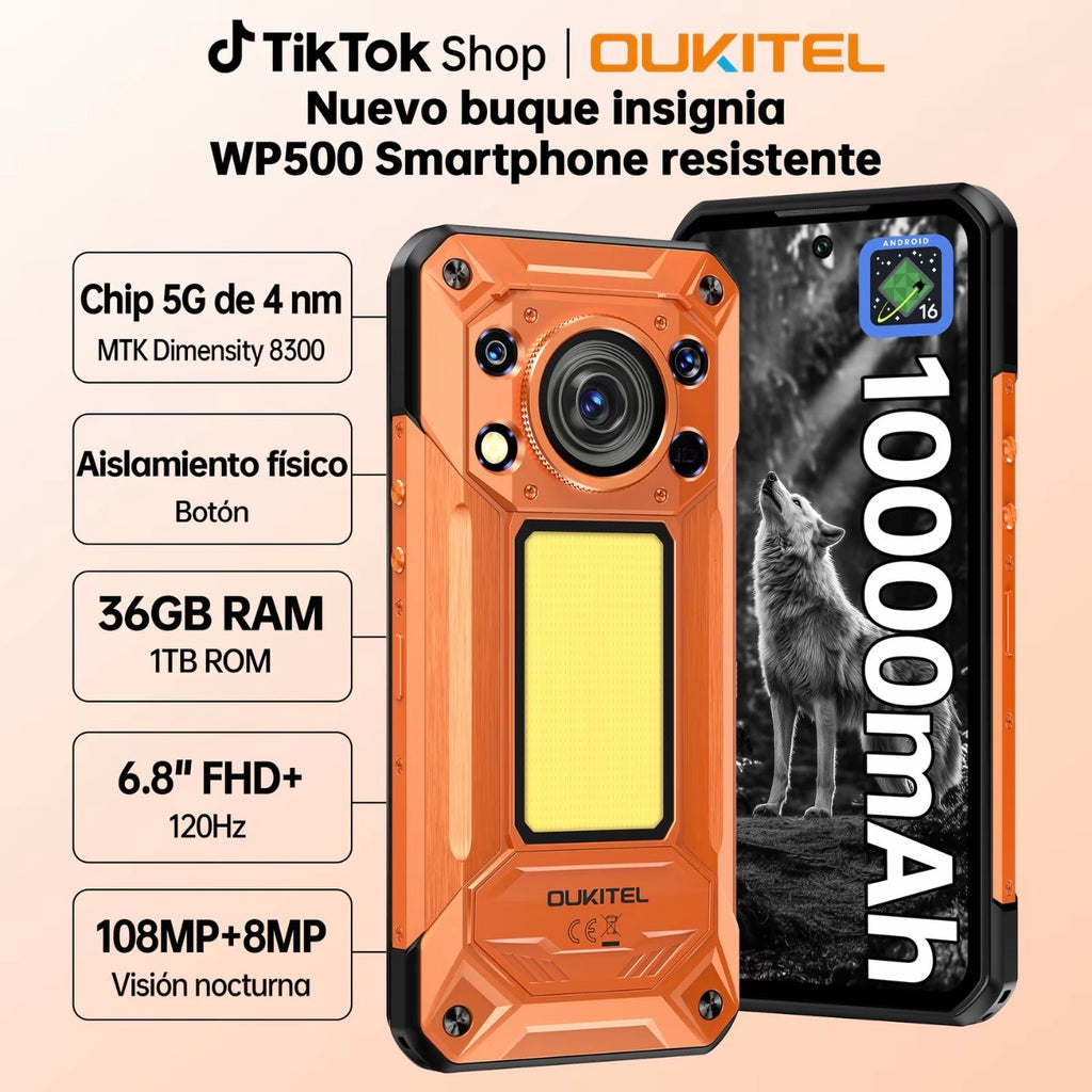 Movil OUKITEL WP500 5G Resistente