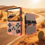 R36s Consola de juegos retro portátil, Pantalla a color HD,