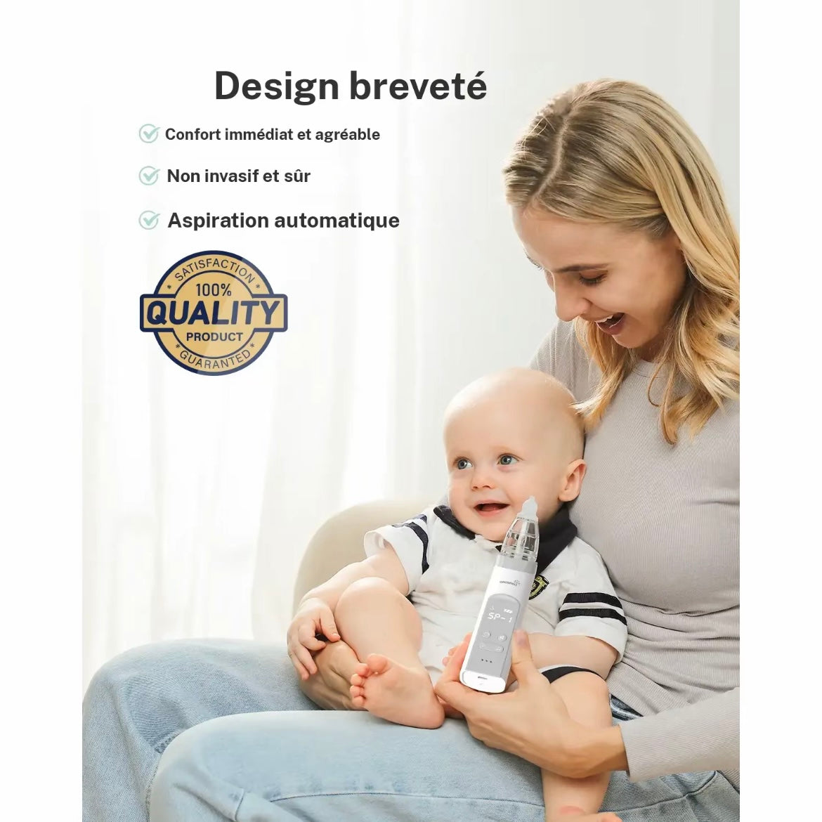 Aspirador de mucosidad nasal para bebé