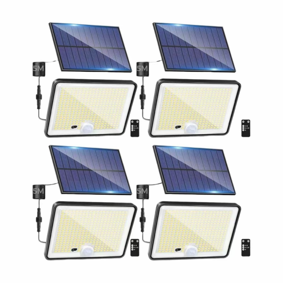 Luz led solar para exteriores con sensor