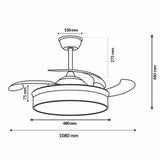 Ventilador de Techo Led
