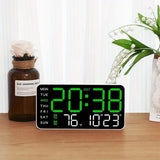 Reloj de pared digital grande con pantalla LED
