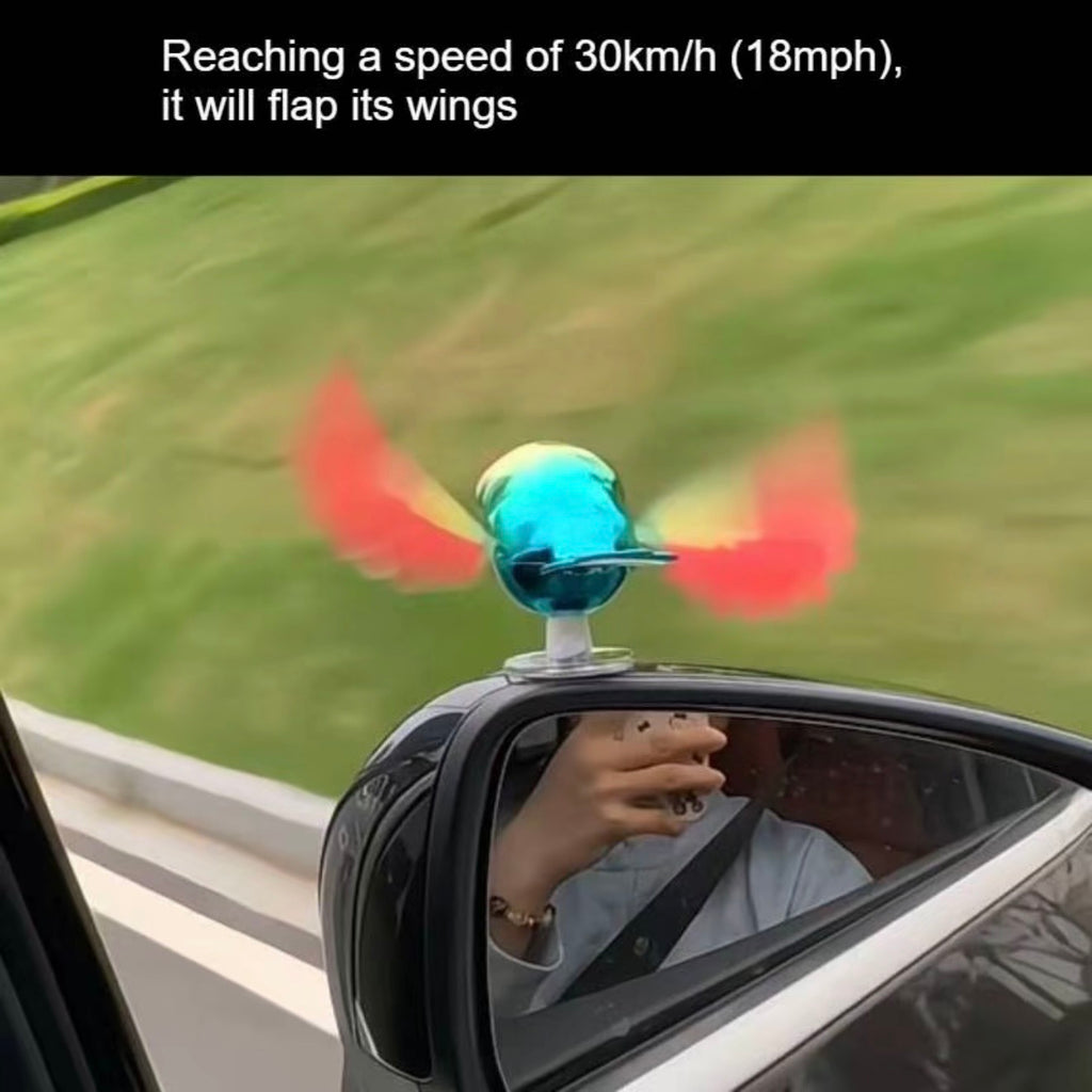Pájaro adorno de coche con movimiento en la sala ￼