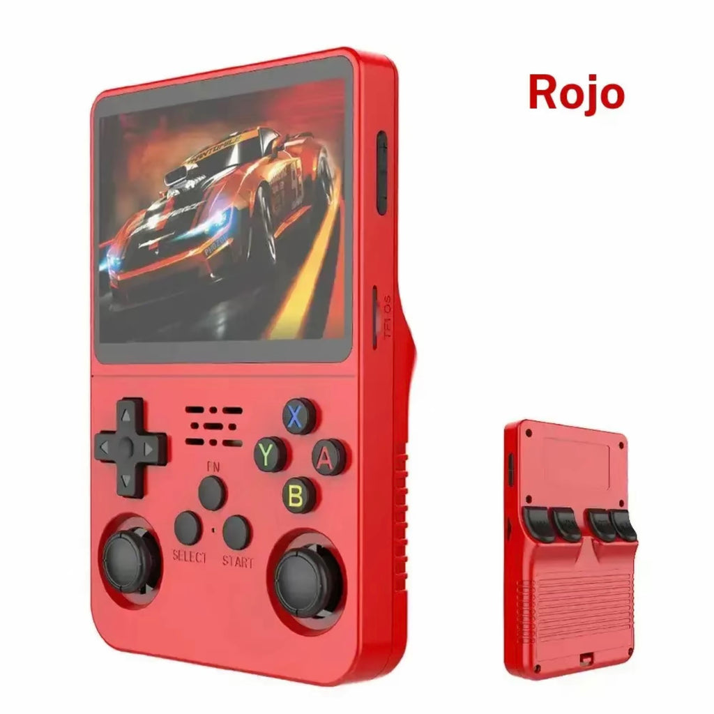 R36s Consola de juegos retro portátil, Pantalla a color HD,