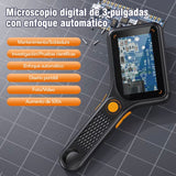 INSKAM Lupa de mano con luzlupa de lectura rectangular de 500X