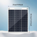 Panel solar flexible doble usb