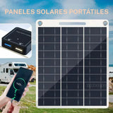 Panel solar flexible doble usb