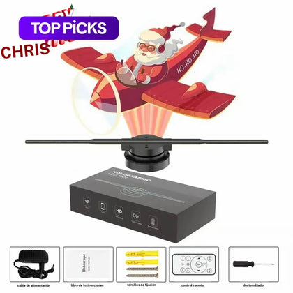 Luz de proyección de holograma 3D