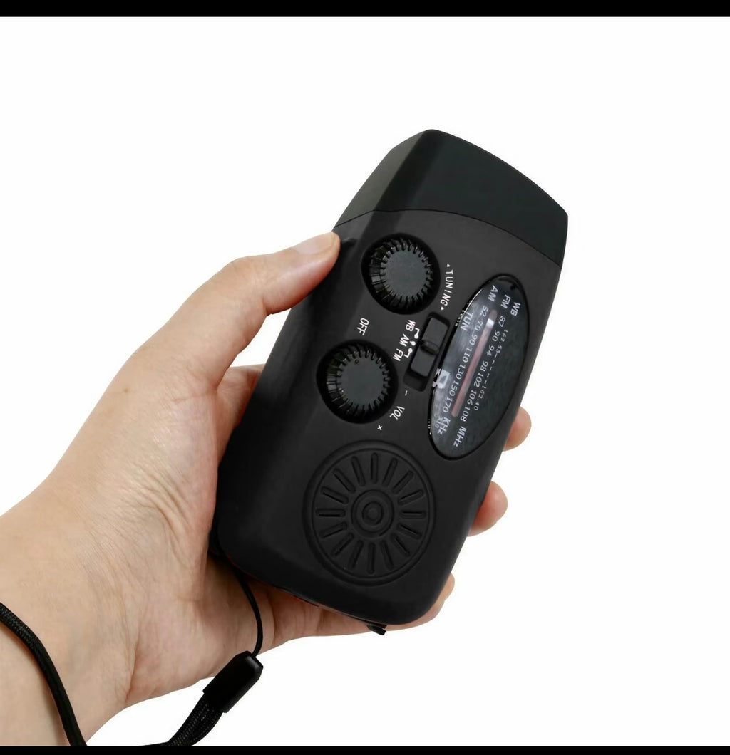 Radio de carga solar/manivela/USB