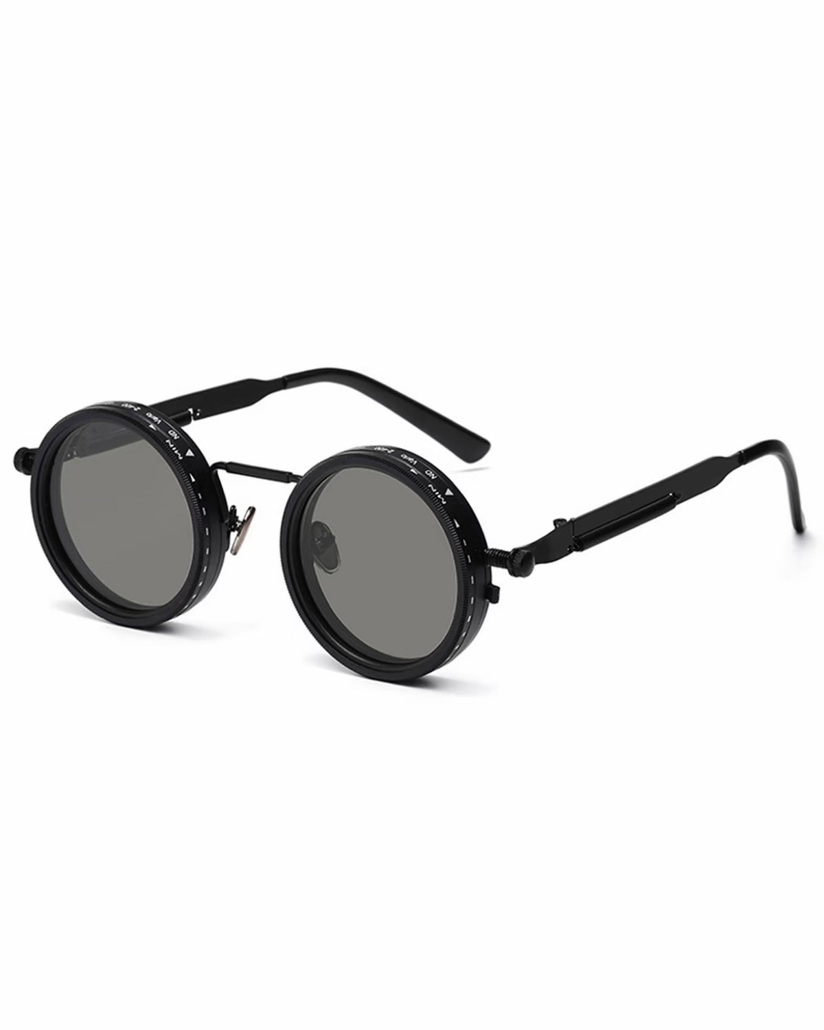 Gafas de sol ajustables 1-9 Gafas de pesca polarizadas redondeadas con lentes de filtro