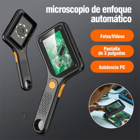 INSKAM Lupa de mano con luzlupa de lectura rectangular de 500X