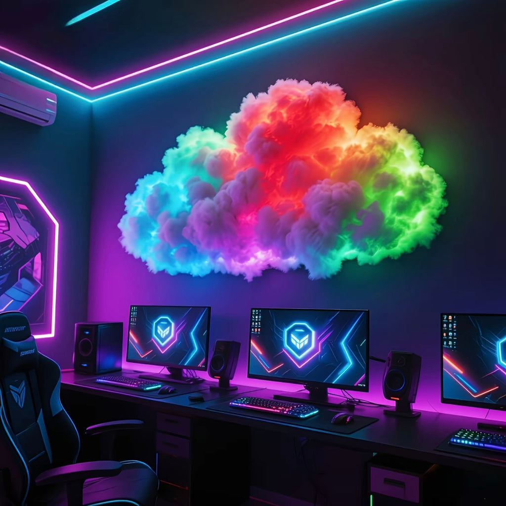 Luz led de fantasía "nube eléctrica" DIY