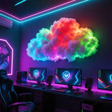 Luz led de fantasía "nube eléctrica" DIY