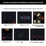 Luz de proyección de holograma 3D