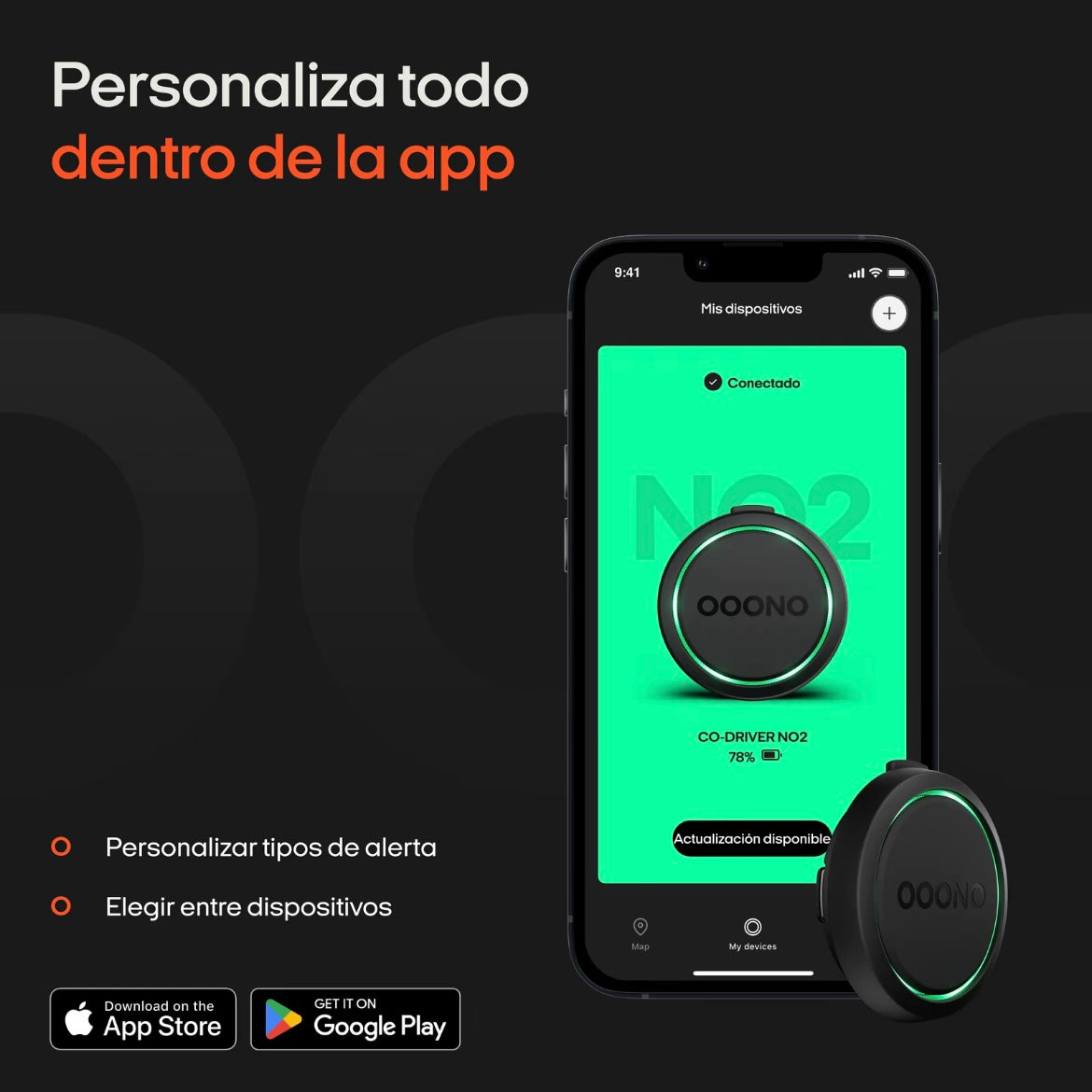 Avisador radar ooono