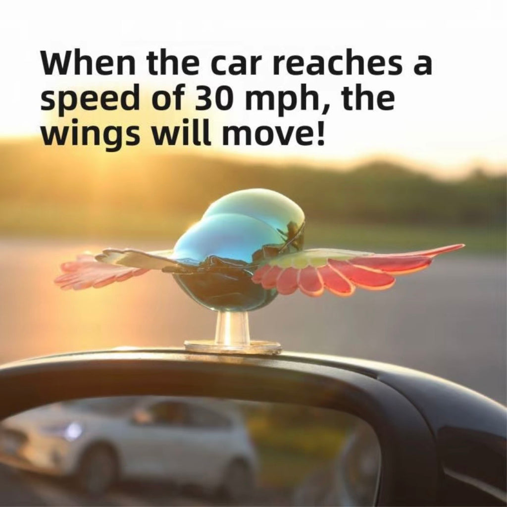 Pájaro adorno de coche con movimiento en la sala ￼